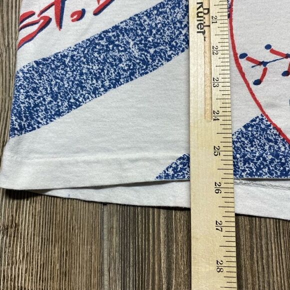 AOP MLB St. Louis Cardinals Baseball All Over Print Vintage T-Shirt Size XL 90’s - Picture 12 of 13